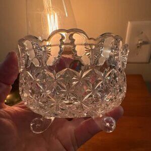 Vintage Hofbauer 24% Lead Crystal Bowl from Byrdes Collection $20